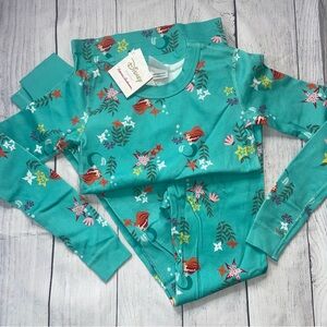 NWT Hanna Andersson Disney princess Little mermaid Ariel pajama set